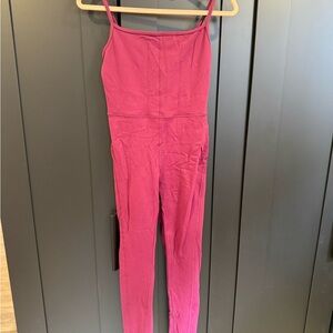 Aritzia Burgundy Athletic Jumpsuit